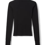 The Hayden Luxe Rib Turtleneck (True Black)