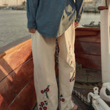 The Easy Pant (Natural W/Field Floral)