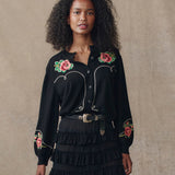 The Heirloom Rose Western Cardigan