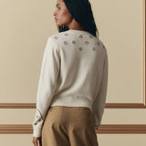 The Studded Cardigan (Natural)