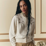 The Studded Cardigan (Natural)