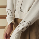 The Studded Cardigan (Natural)