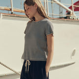 The Little Tee (Navy Stripe)