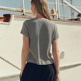 The Little Tee (Navy Stripe)