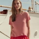 The Little Tee (Pimento Stripe)