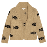 The Swimming Fish Lodge Cardigan (Natural)