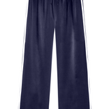 The Silk Strip Crop Pant (Navy)