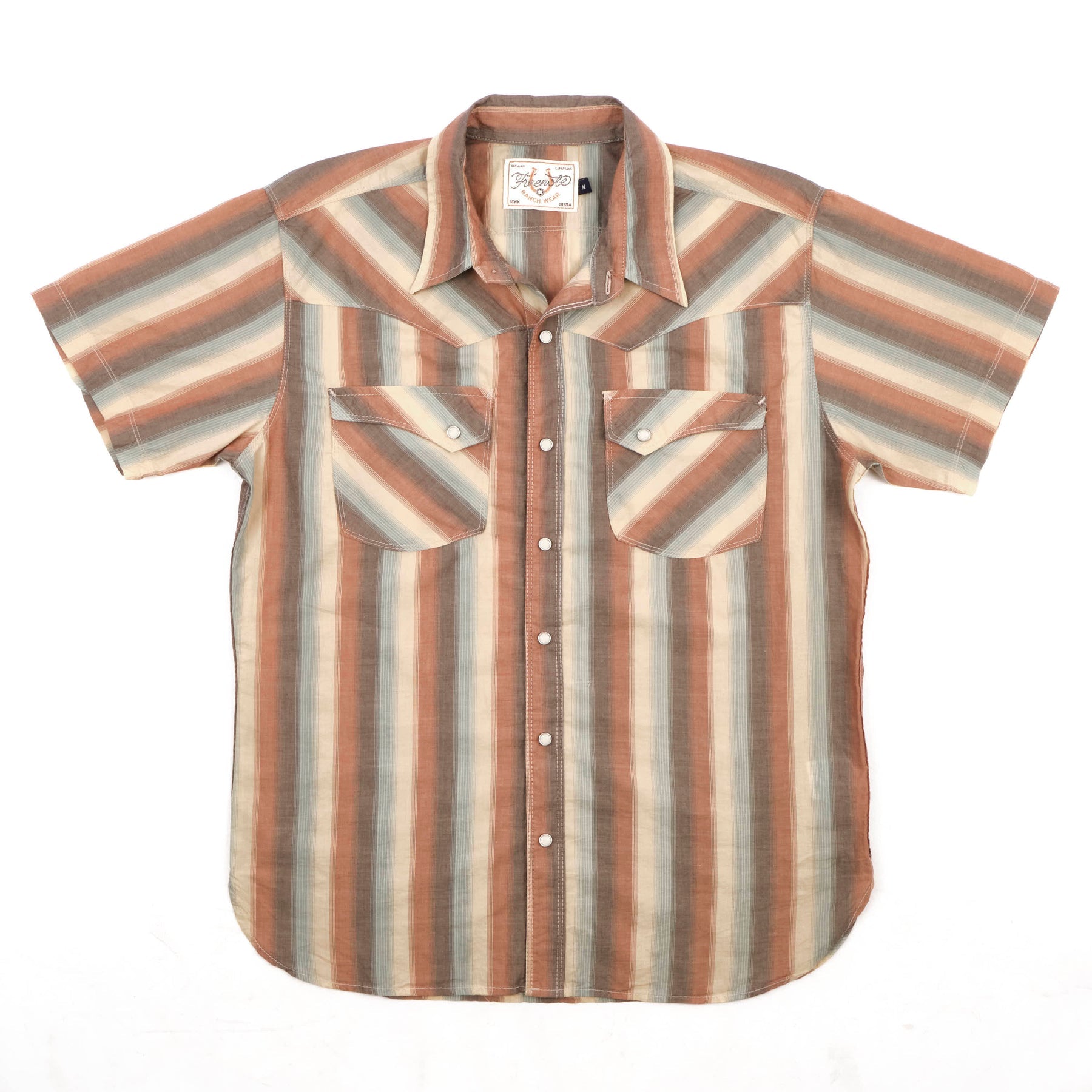 Freenote Cloth Calico SS Desert Stripe