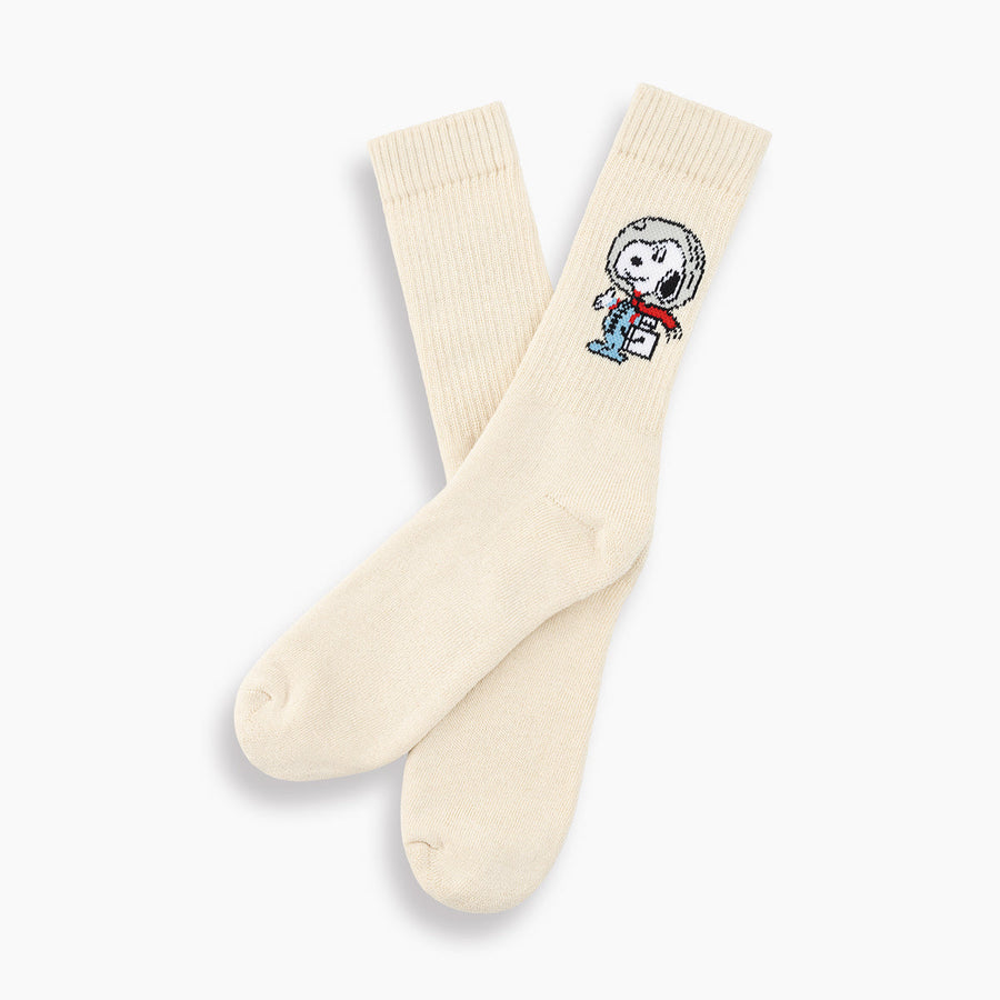 Astro Snoopy Socks (Ecru)