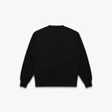 V Twill Knit Crew (Black)