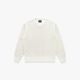 V Twill Knit Crew (Milk)