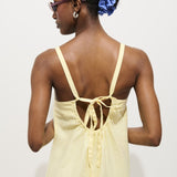 Marie Dress in Linen (Double Cream)