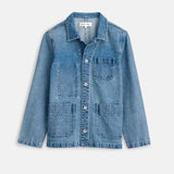 Britt Work Jacket in Denim (Vintage Wash)
