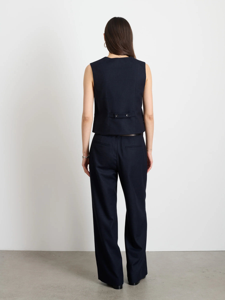 Soho Trouser in Wool (Navy)