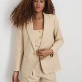 Soho Blazer Cotton Linen (Tan)