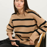 Striped Nottinghill Sweater (Camel/Black)