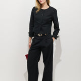 Soho Pant in Cotton Linen (Black)