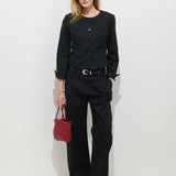 Soho Pant in Cotton Linen (Black)