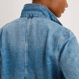 Britt Work Jacket in Denim (Vintage Wash)