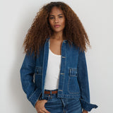 Marfa Cropped Jacket in Sapporo Wash