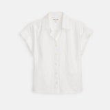 Maddie Blouse in Linen (Ivory)