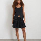 Soho Scoop Vest Linen Cotton (Black)
