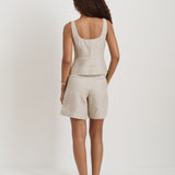 Luna Vest in Flax Linen