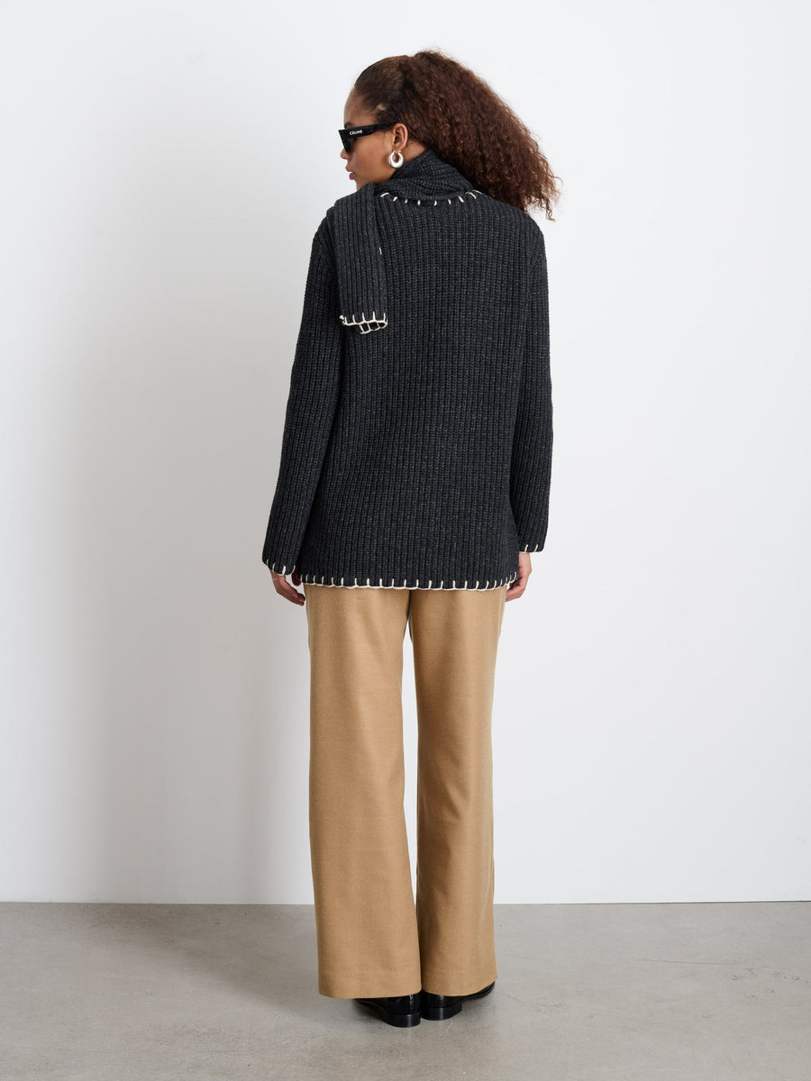 Maryle Bone Sweater (Charcoal)