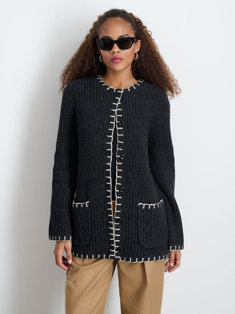 Maryle Bone Sweater (Charcoal)