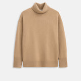 Maisie Turtleneck Sweater in Cashmere (Light Camel)