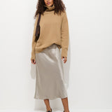 Maisie Turtleneck Sweater in Cashmere (Light Camel)