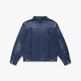 Wayfarer Wool Blanket Lined Trucker (Dark Wash Indigo)