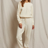 Johnny French Terry Sweatpants (Bright Ivory)