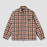 Zip Shirt (Tan Plaid)