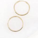 Large Hoop Earrings in Gold