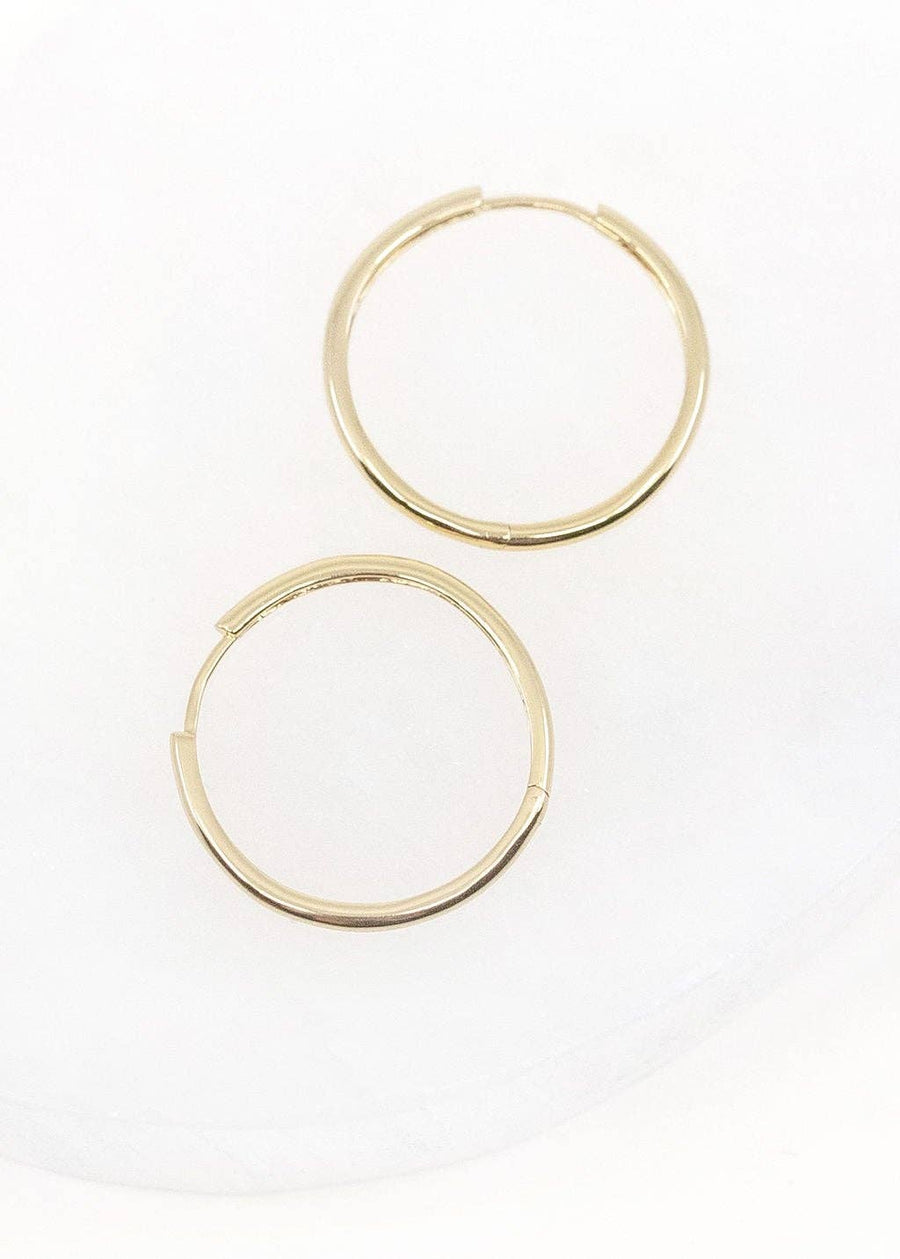 Large Hoop Earrings in Gold