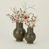 Essential Ceramic Vase (Olive/Small)