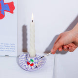 Lilac Cowboy Hat Candle Holder