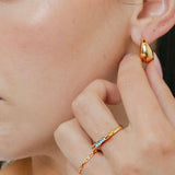 Fidget Bar Ring (Gold / 7)