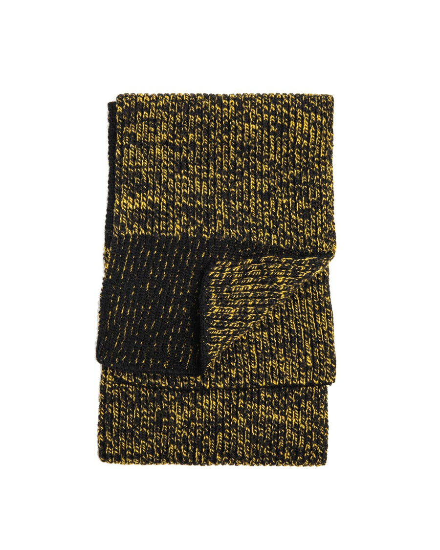 U.S. Ragg Wool Scarf: Black Melange