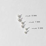 Keshi Pearl Studs: 5mm