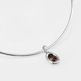 Amina Necklace (Sky/Sterling Silver)