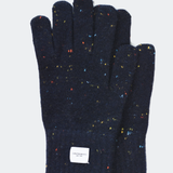 Ribbed Cashmere Wool Knitted Glove (Navy)