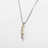 Sloane Stay Sharp Safety Utility Necklace - Gold or Silver : Stainless Steel Chain