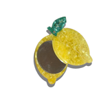 Hand-painted Lemon Compact Mirror