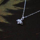 Vintage Tiny Silver Bee Necklace