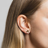 Flower Studs in Gold