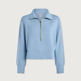Davenport Half Zip Crew (Airy Blue)