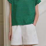 Chérie Tee (Green/White)