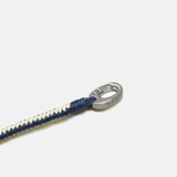 Braided Cream/Blue Rope with Clasp
